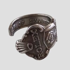 Rolex Silver Women Emblem Ring